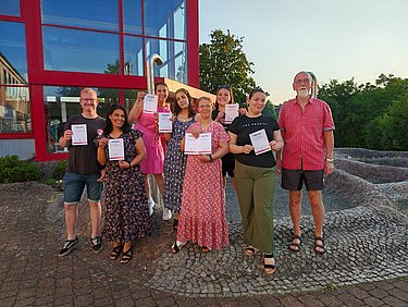 2025 – Ehrung der Teilnehmer mit Urkunden vor Trimmtreff Püttlingen